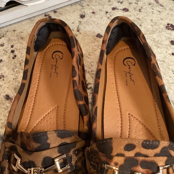 Comfort Leopard Driving Loafers Size 8 - Picture 10 of 11
